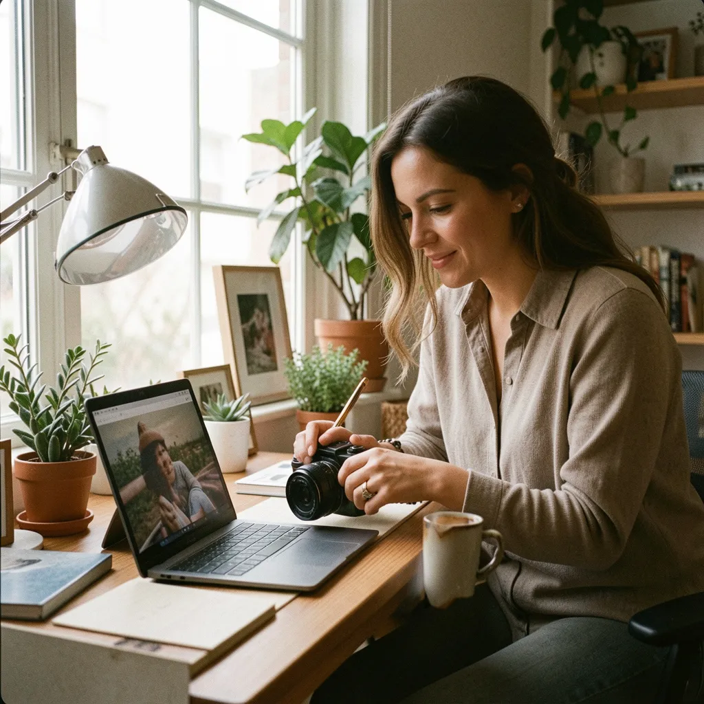 Wall calendar and paper notes in an office corner